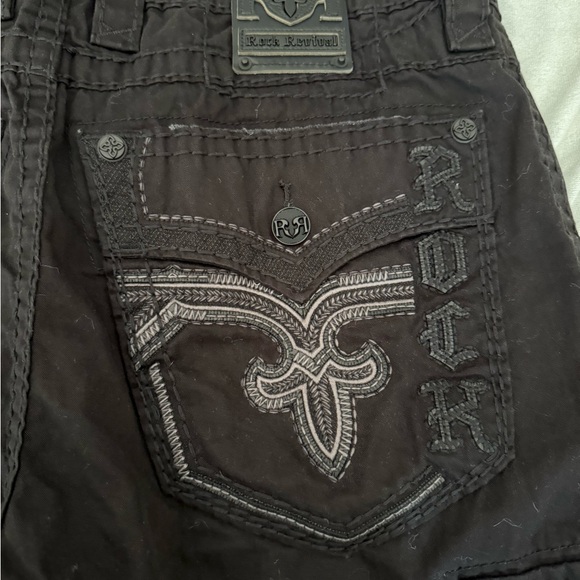 Rock Revival Dark Cargo Shorts NWT - Picture 5 of 7